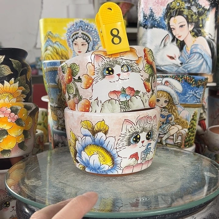 景德镇手绘花盆性价比超高