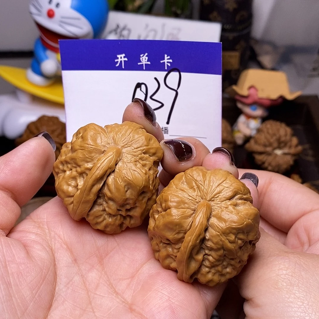 一***笑吊坠桃核文玩核桃一帆风顺40n