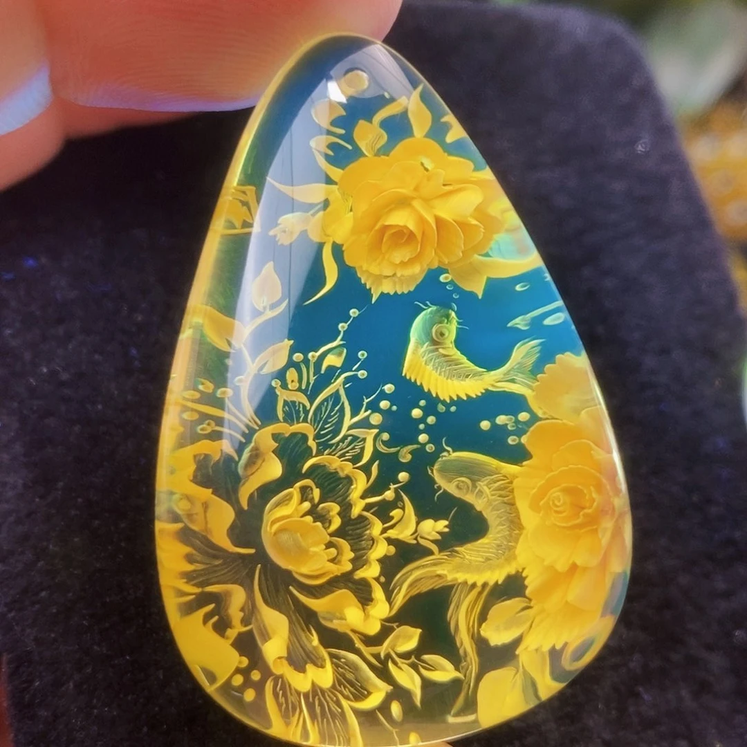 【闪购商品】金珀吊坠(不含链)未镶嵌
