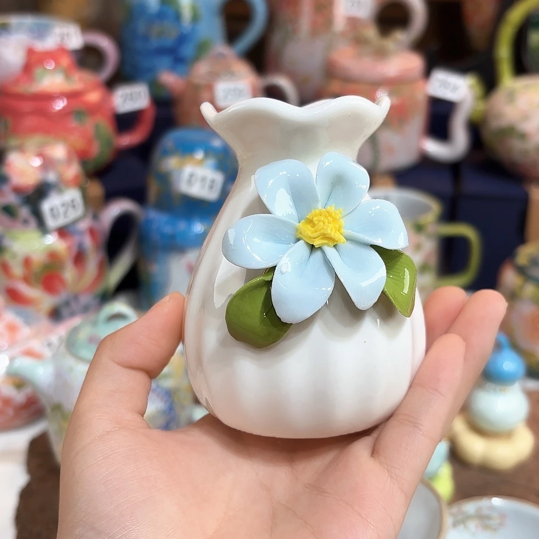 景德镇手绘高温釉下彩陶瓷茶具