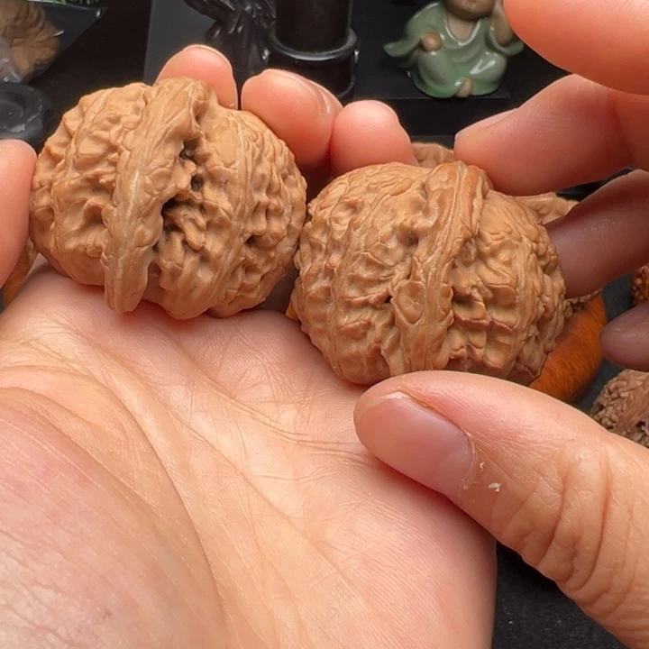 吊坠文玩核桃白狮子42