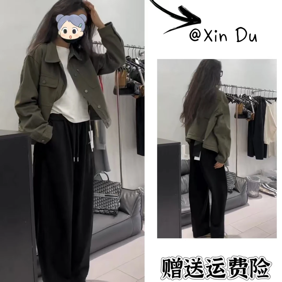 2025秋季新款时尚显瘦气质女士网红洋气两件套百搭款D22676