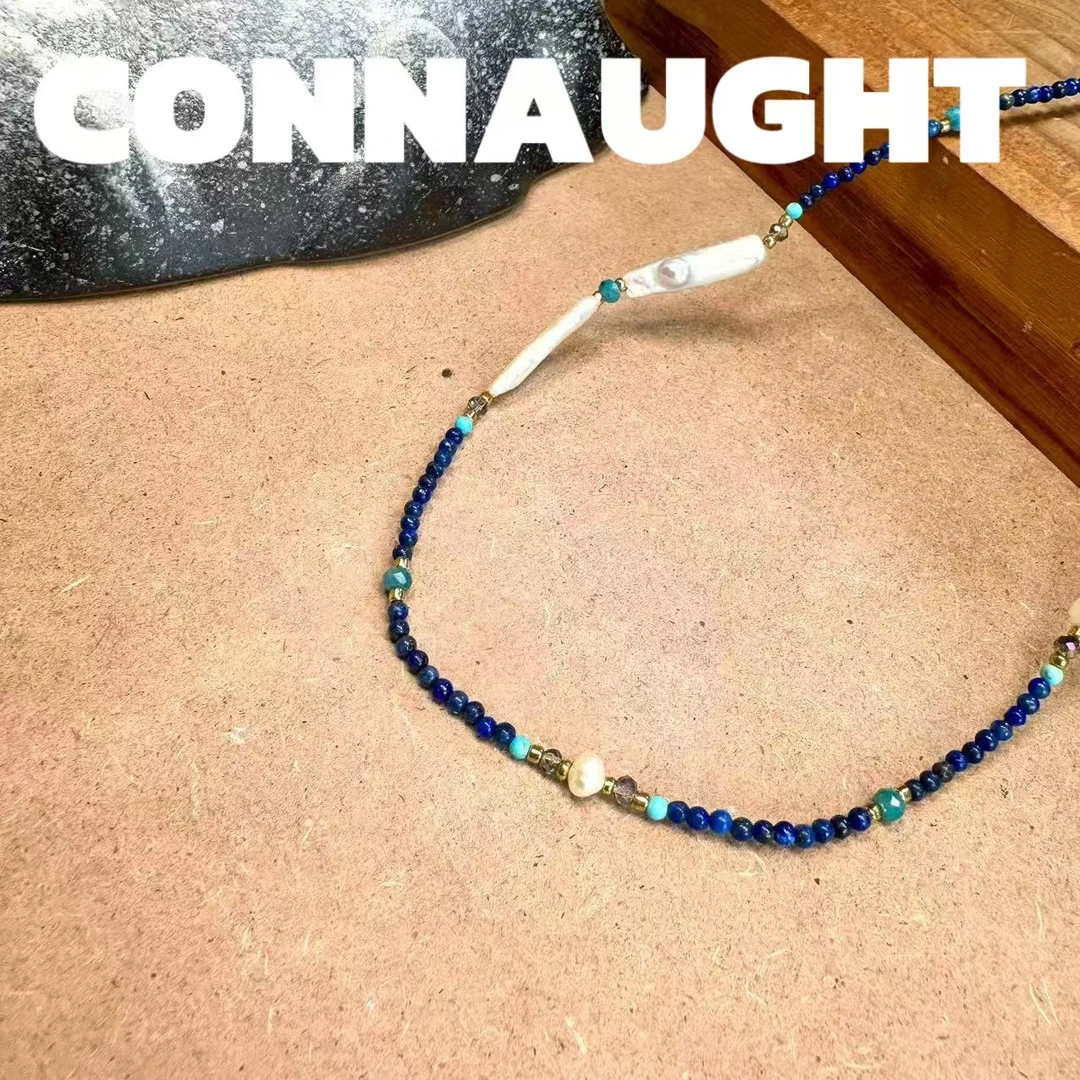 项链 正品CONNAUGHT青金蓝小米珠链YW609