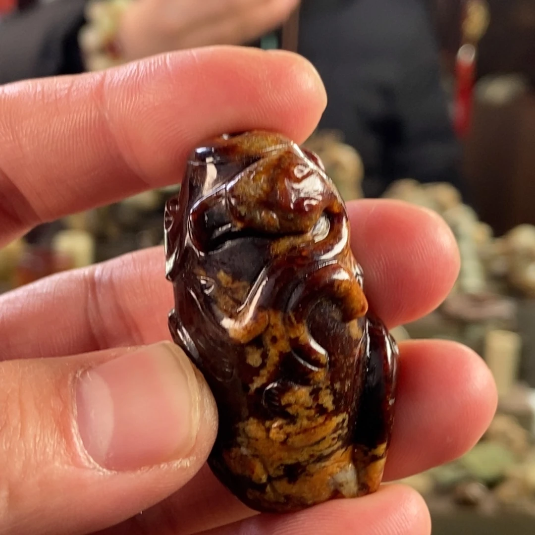 和田玉挂件未镶嵌叶*