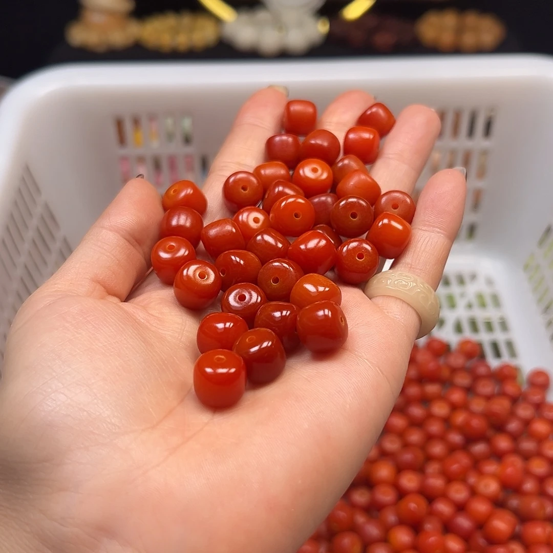 手串菩提根/象牙果卡12干磨手修正桶金橘500颗