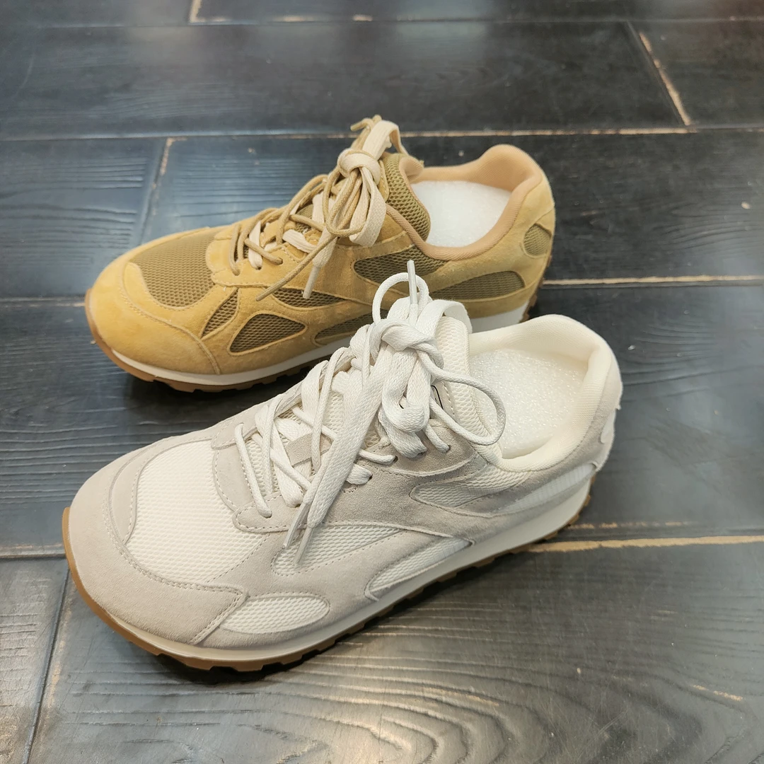 透气时尚休闲鞋百搭低跟球鞋厚底鞋子步鞋深口运动鞋增高户外薄款