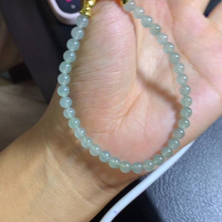 定制翡翠未镶嵌翡翠珠串卡5不退不换