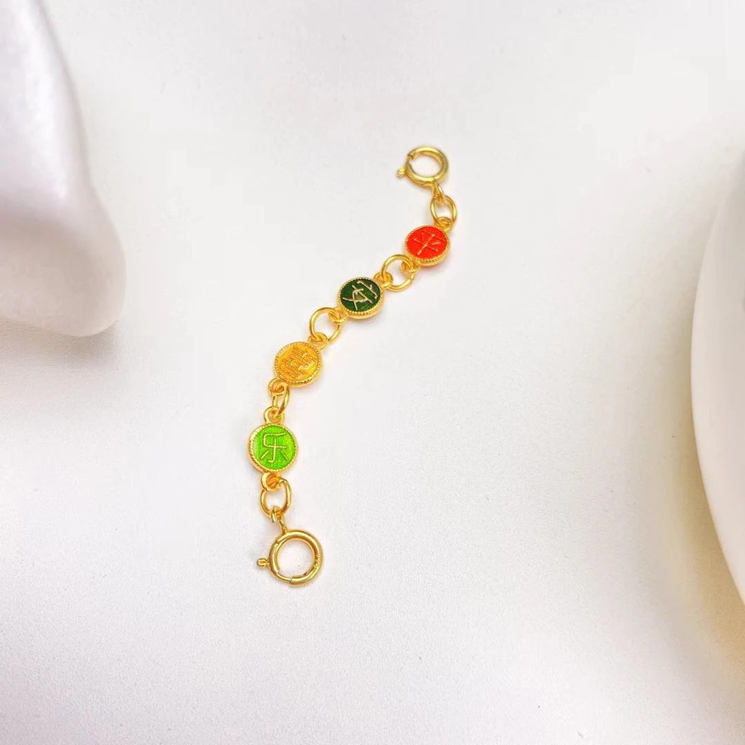 关漂亮 925银银制品 【逍遥严选】平安喜乐手工延长链*2908/602/