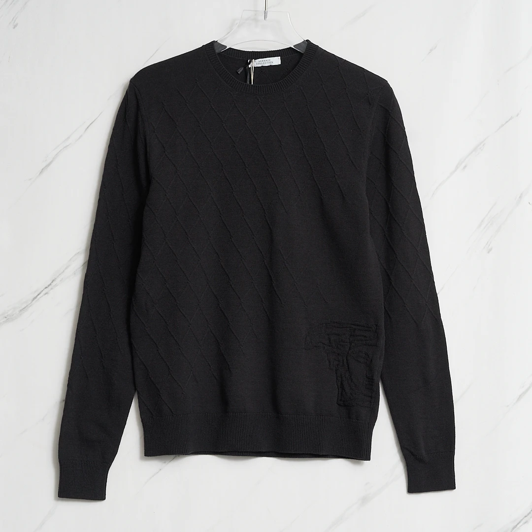 Versace男士美杜莎提花针织衫/YZ301369