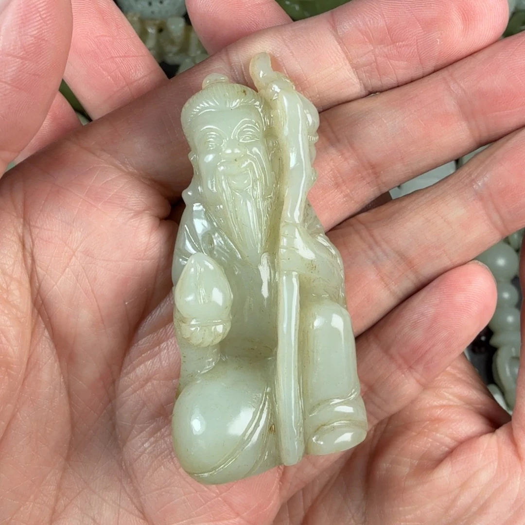 和田玉未镶嵌吊坠(不含链)