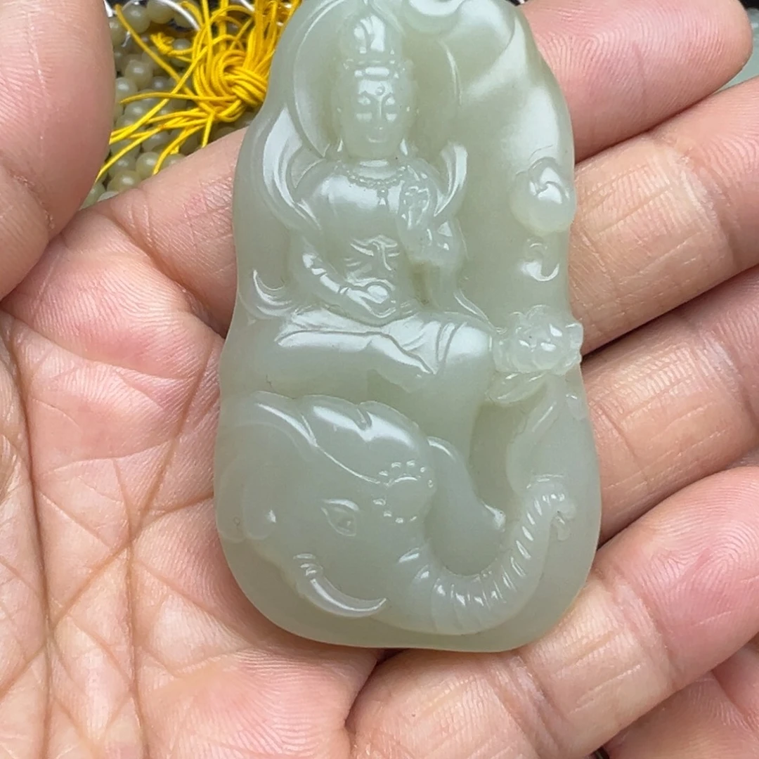 和田玉（糖玉）未镶嵌吊坠(不含链)