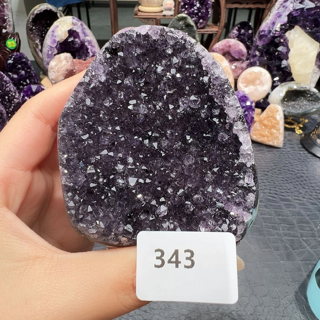 珠宝半成品紫晶未镶嵌