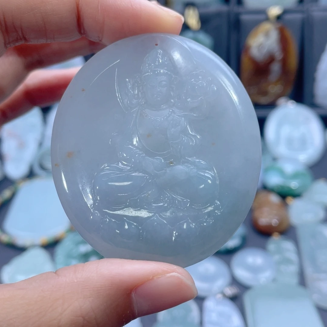 翡翠未镶嵌颈饰缅甸翡翠A货未镶嵌