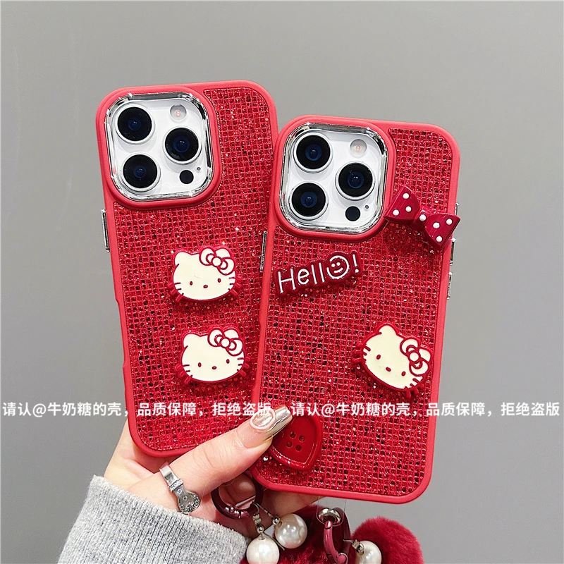 电镀镜框闪钻适用苹果17/iPhone/华为pura80手机保护壳防摔潮爆款