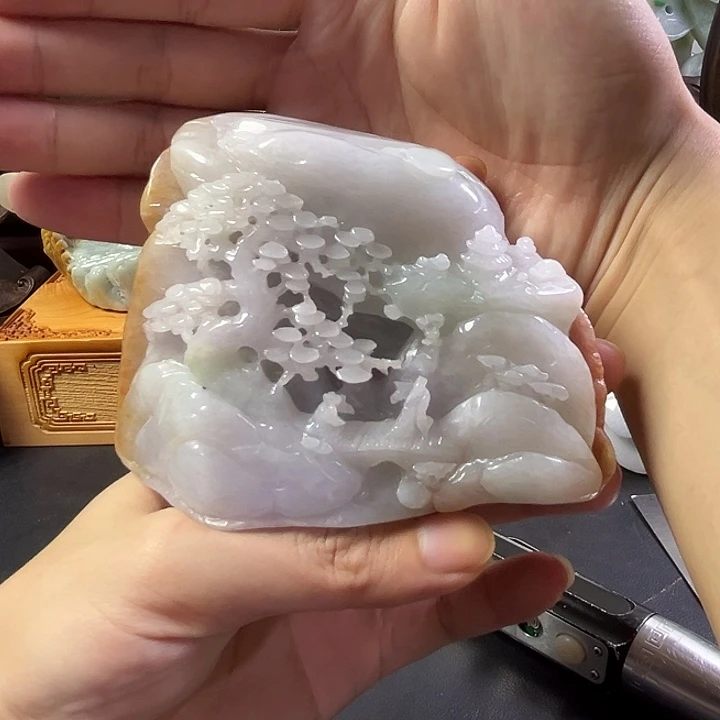翡翠未镶嵌摆件翡翠