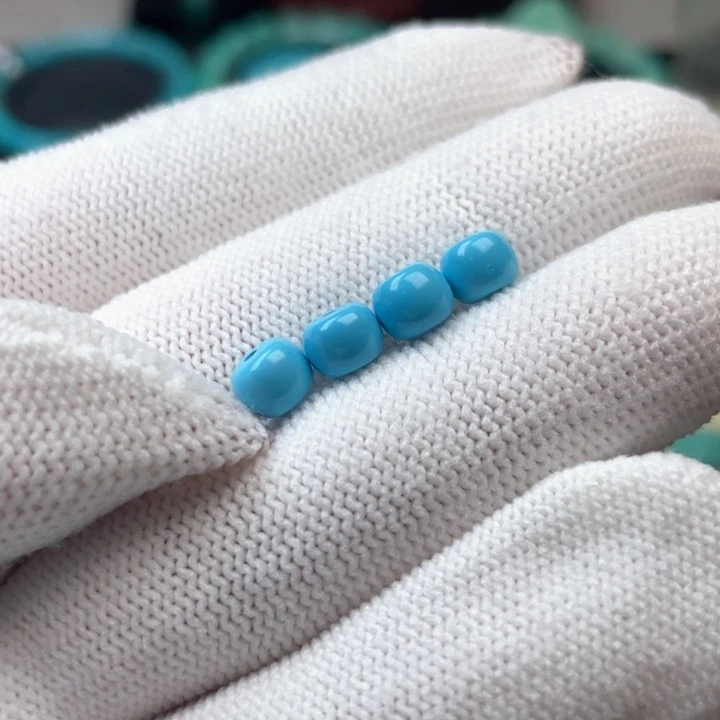 无非金属高瓷蓝6mm老型一对福利