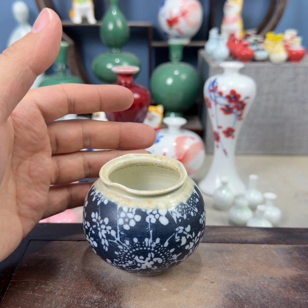 陶瓷手工小花器摆件