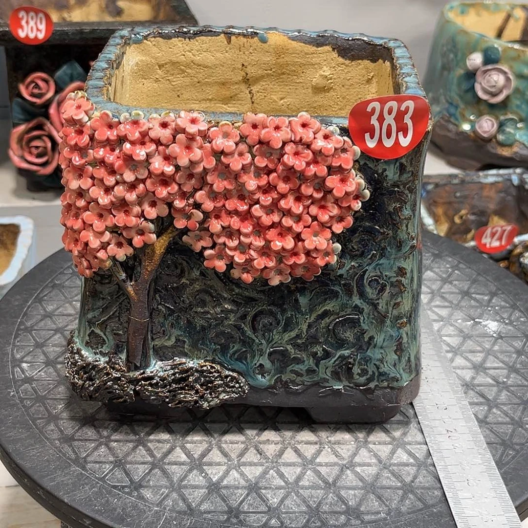 ^***笑383 号陶然花器多肉植物手工花盆