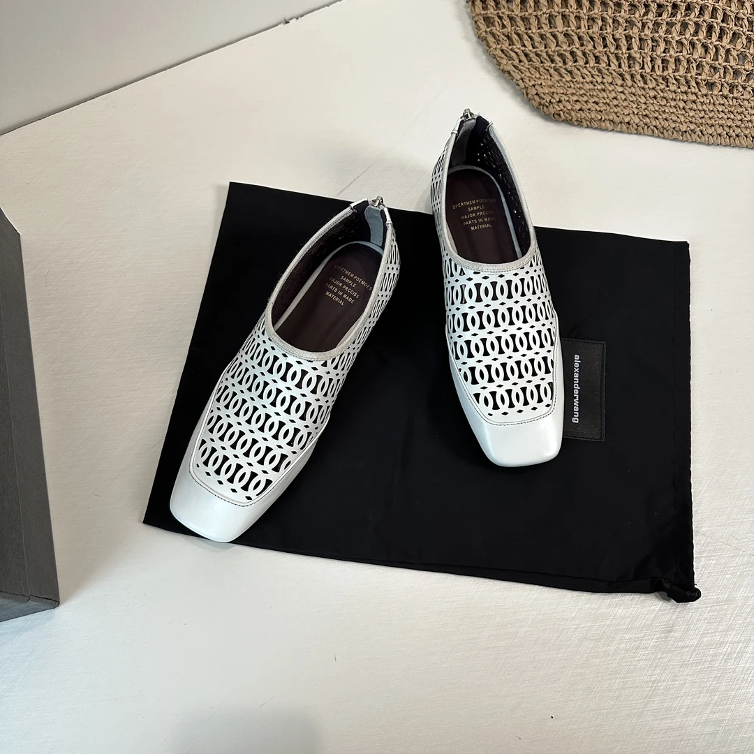 百搭老钱风编织低跟方头时尚真皮春季厚底平底千鸟格单鞋黑白皮鞋