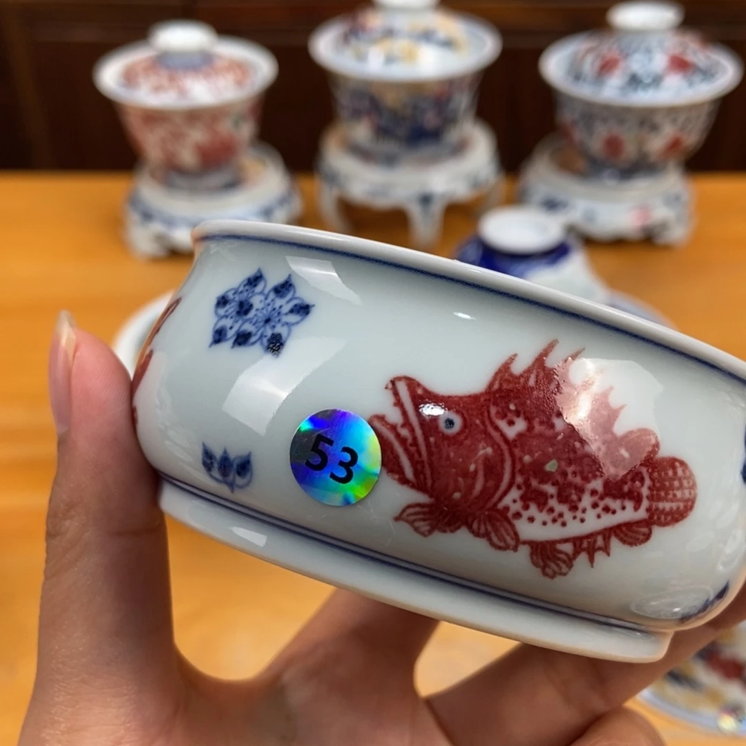 手绘现代茶具非古董