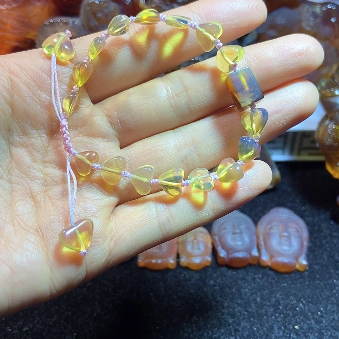 未镶嵌颈饰琥珀缅甸天然琥珀吊坠