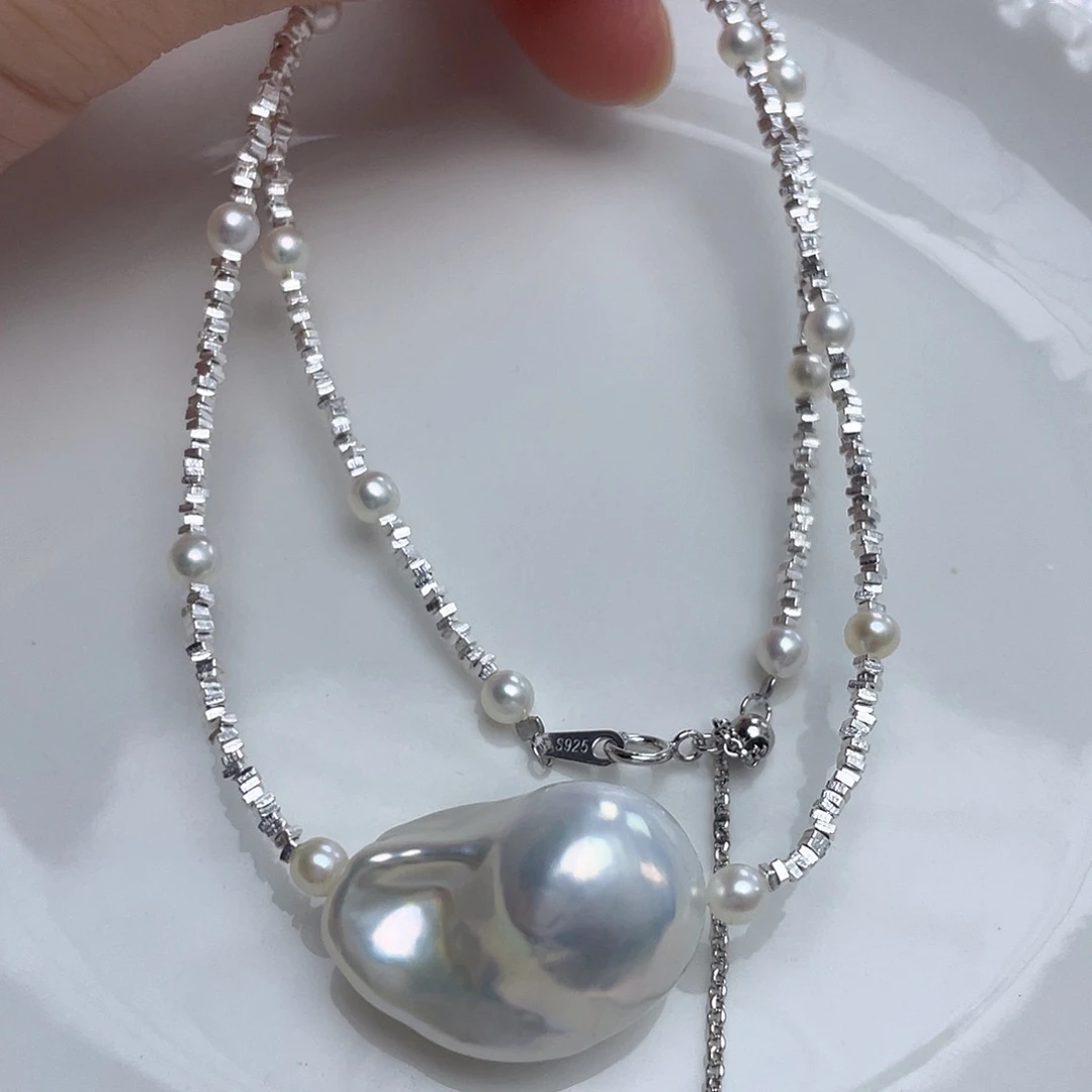 蓝***鱼淡水珍珠未镶嵌颈饰