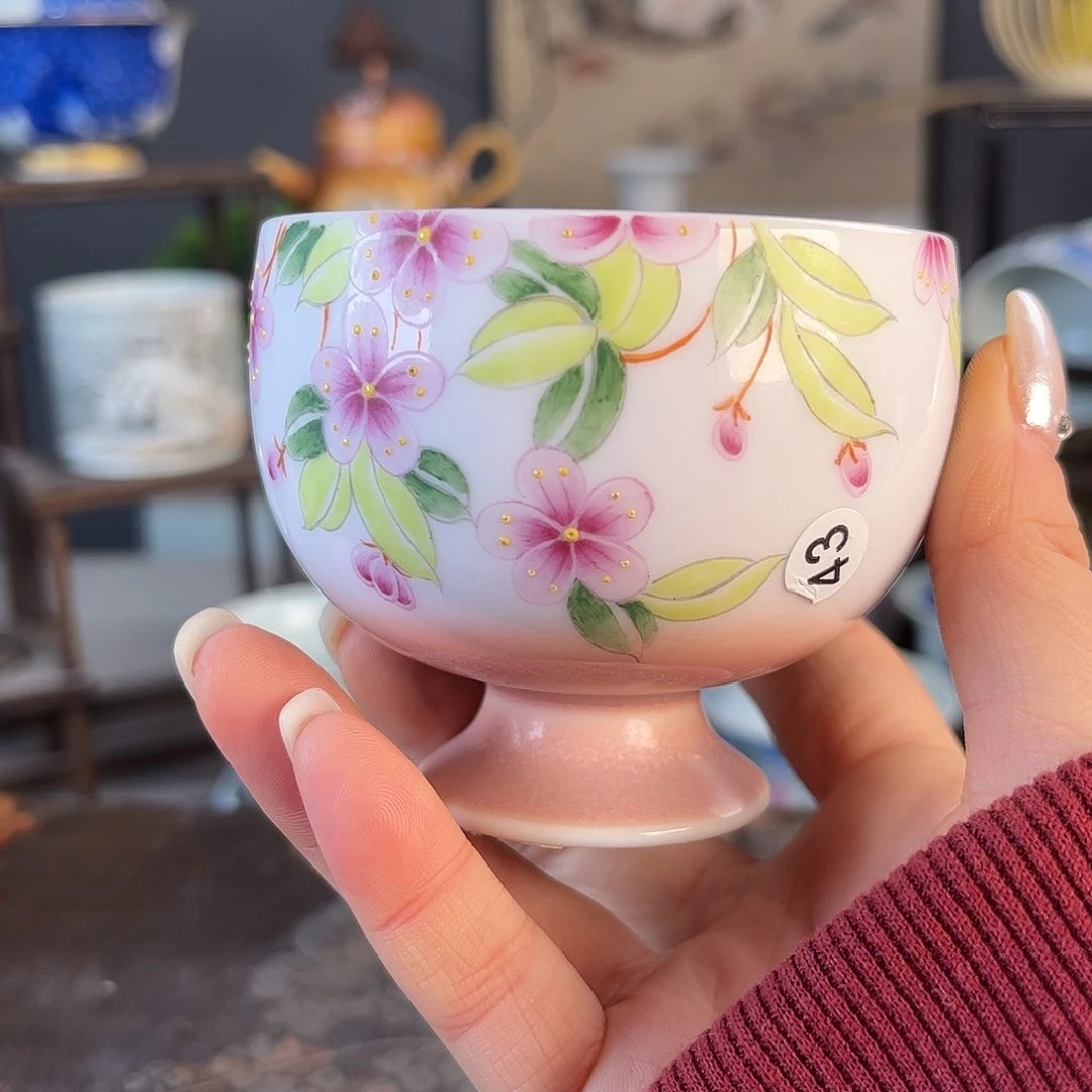 杯景德镇陶瓷茶杯多人