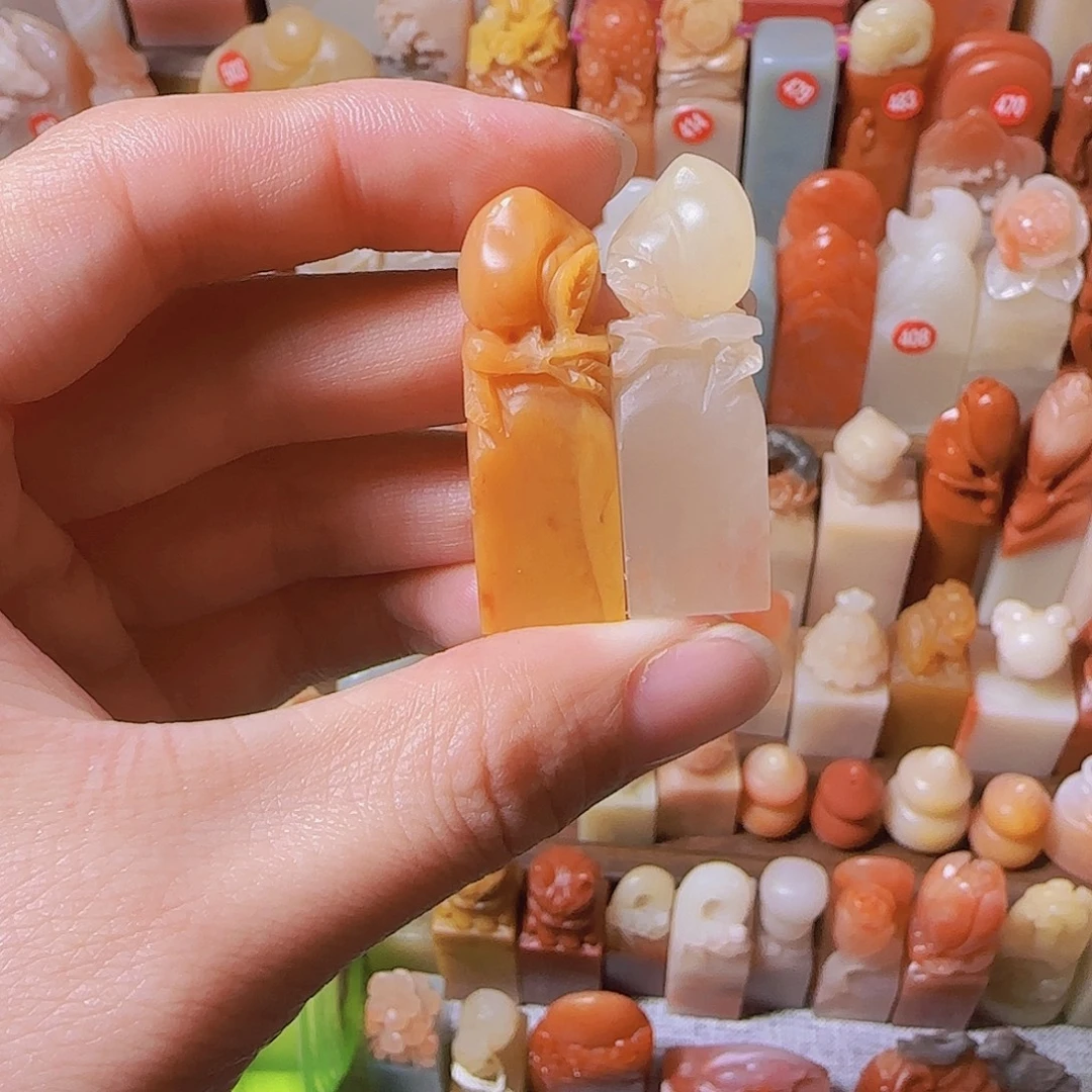 寿山石印石两方包邮包刻