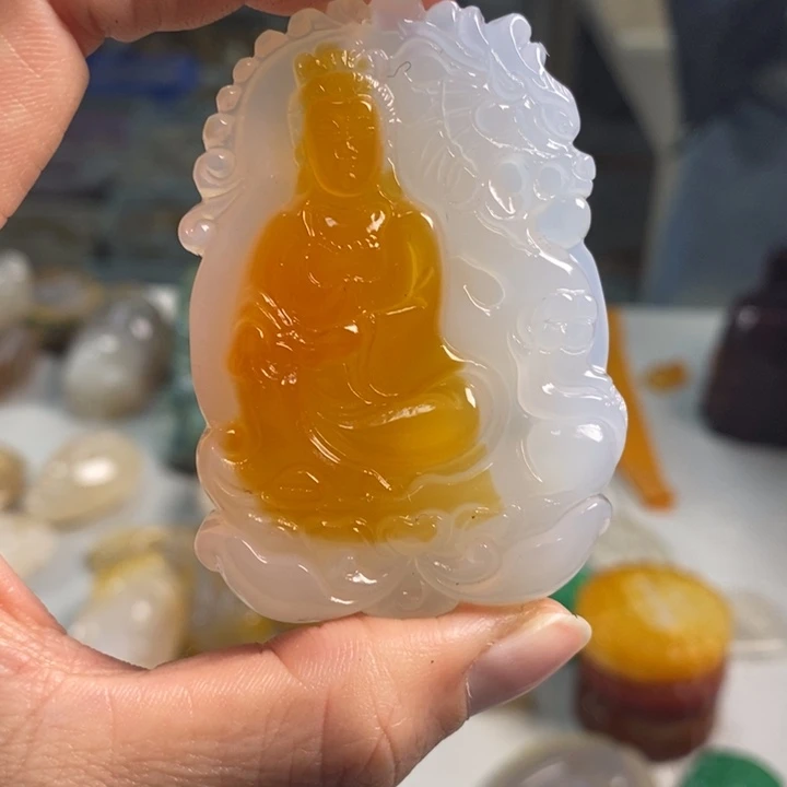 玛瑙/玉髓吊坠(不含链)未镶嵌