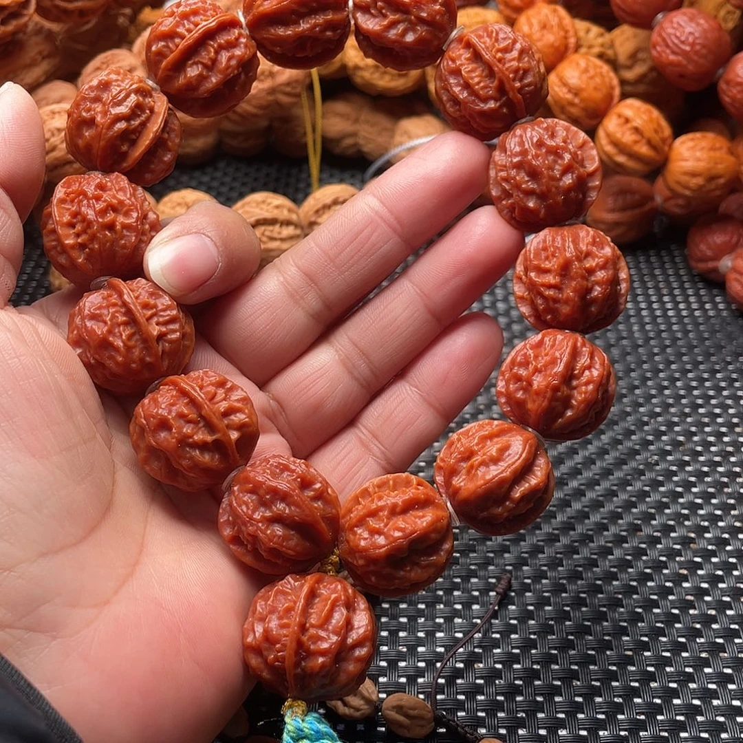 老***金手串文玩核桃京八棱