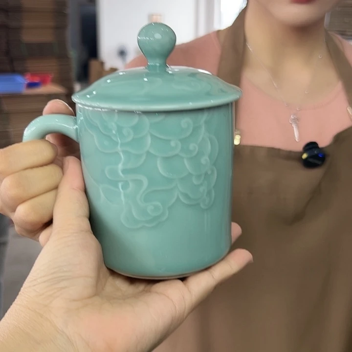 龙泉云间青瓷小米茶器