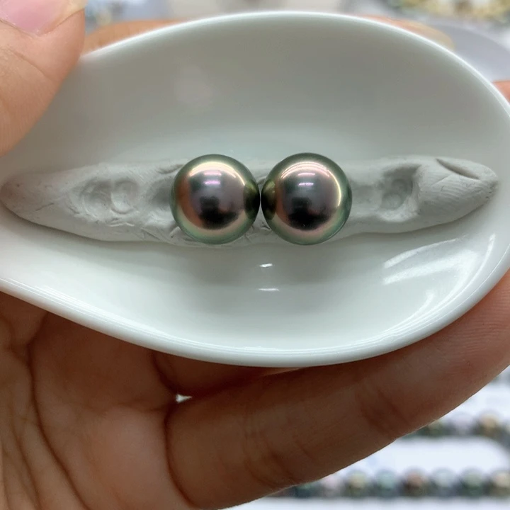海水珍珠裸珠10+圆珠可做素钉