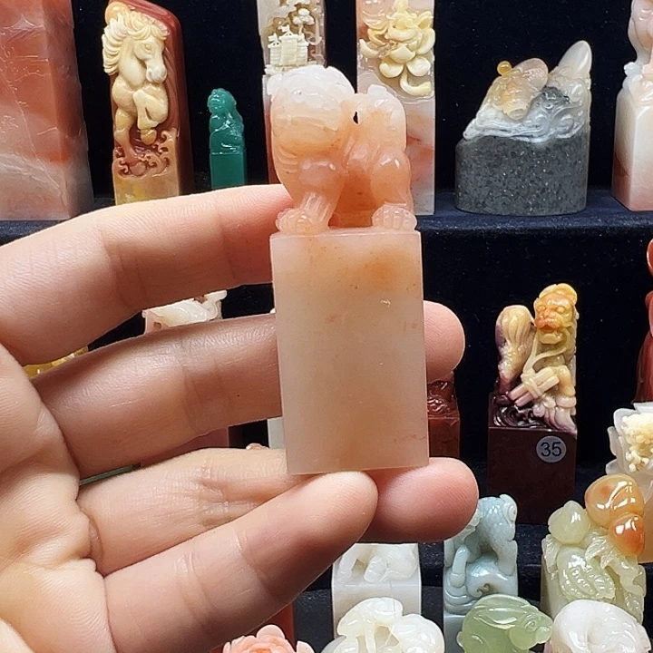 橙***儿寿山石印石寿山石手工雕刻