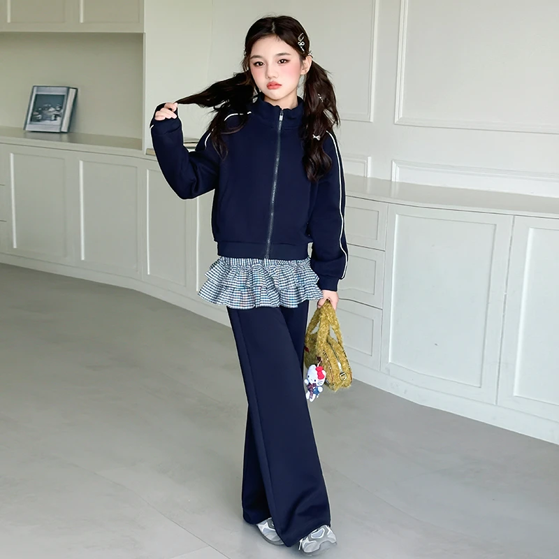 女童秋装套装2025新款女大童秋季洋气韩版时髦儿童早秋小女孩穿搭