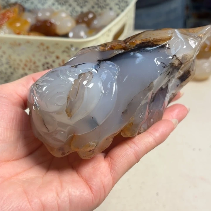 玛瑙/玉髓未镶嵌吊坠(不含链)