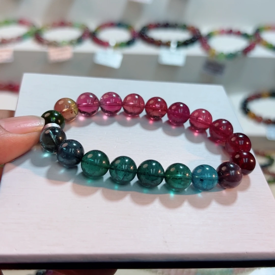 碧玺未镶嵌手链碧玺