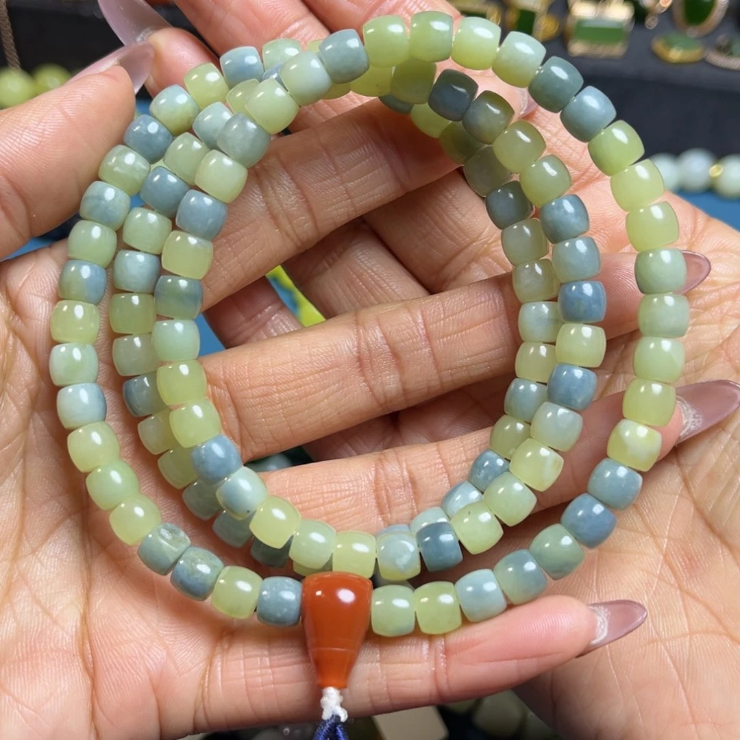 和田玉手串卡7未镶嵌