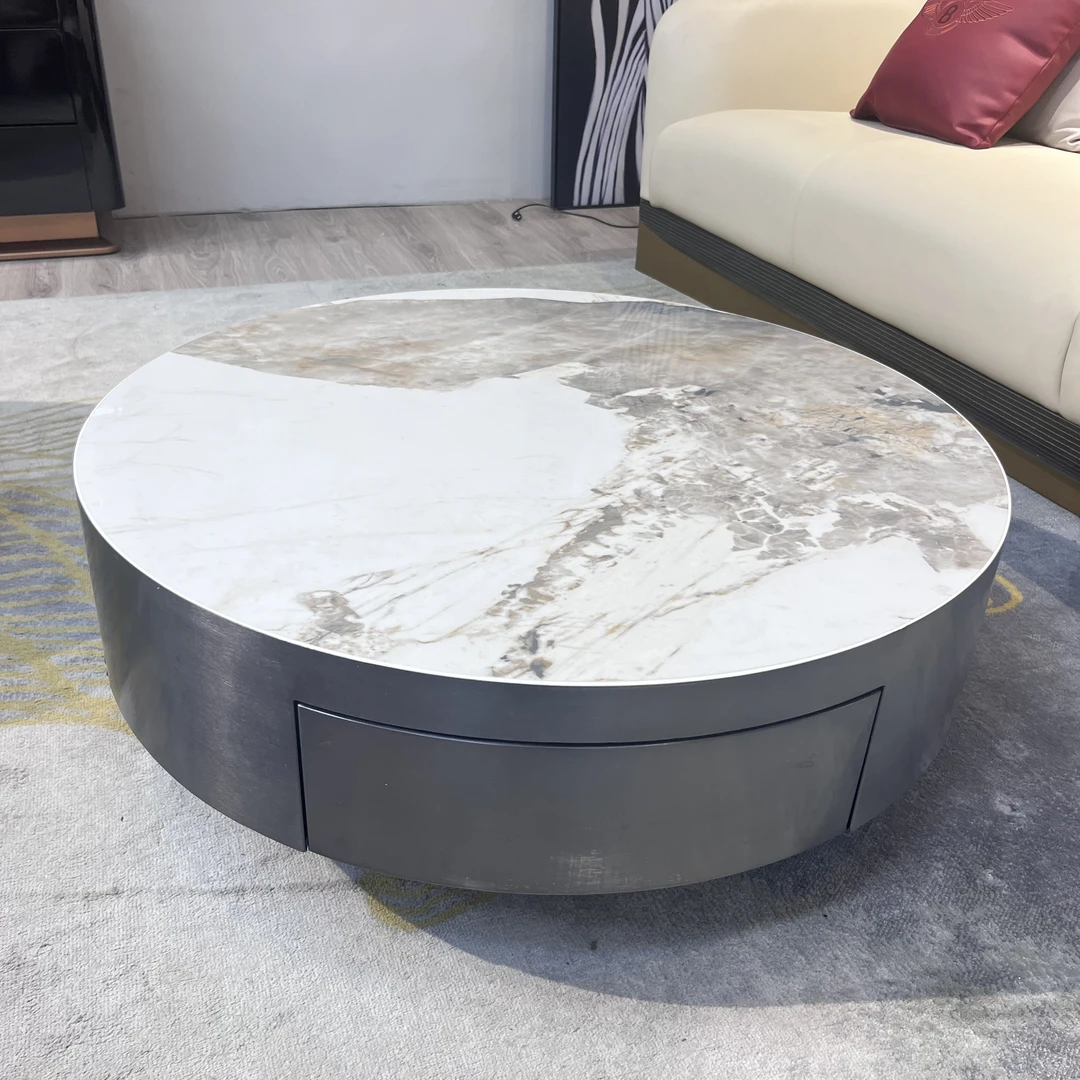 及时极简岩板茶几