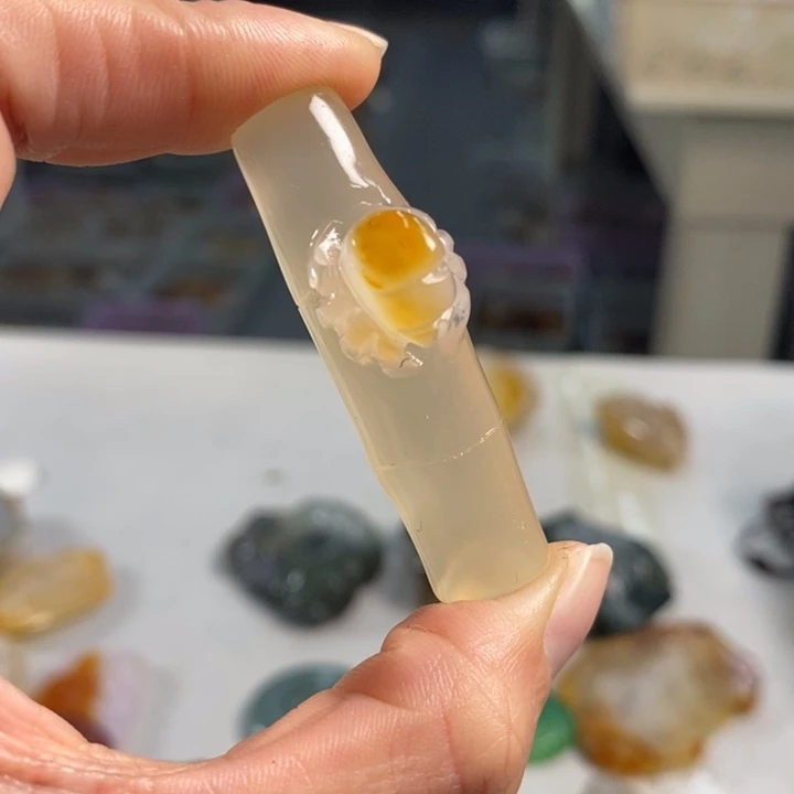 玛瑙/玉髓吊坠(不含链)未镶嵌