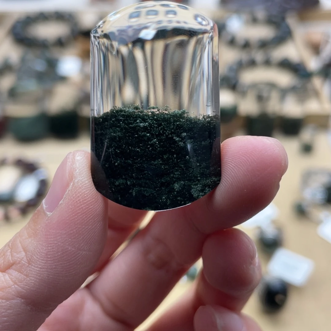 水晶颈饰未镶嵌绿幽灵吊坠