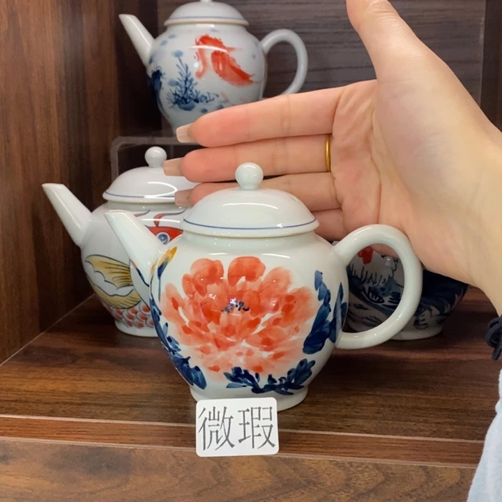 釉下老陶泥手工绘制