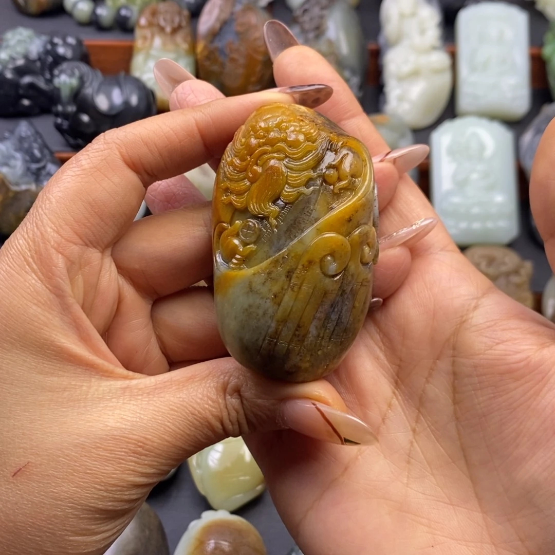 和田玉未镶嵌挂件