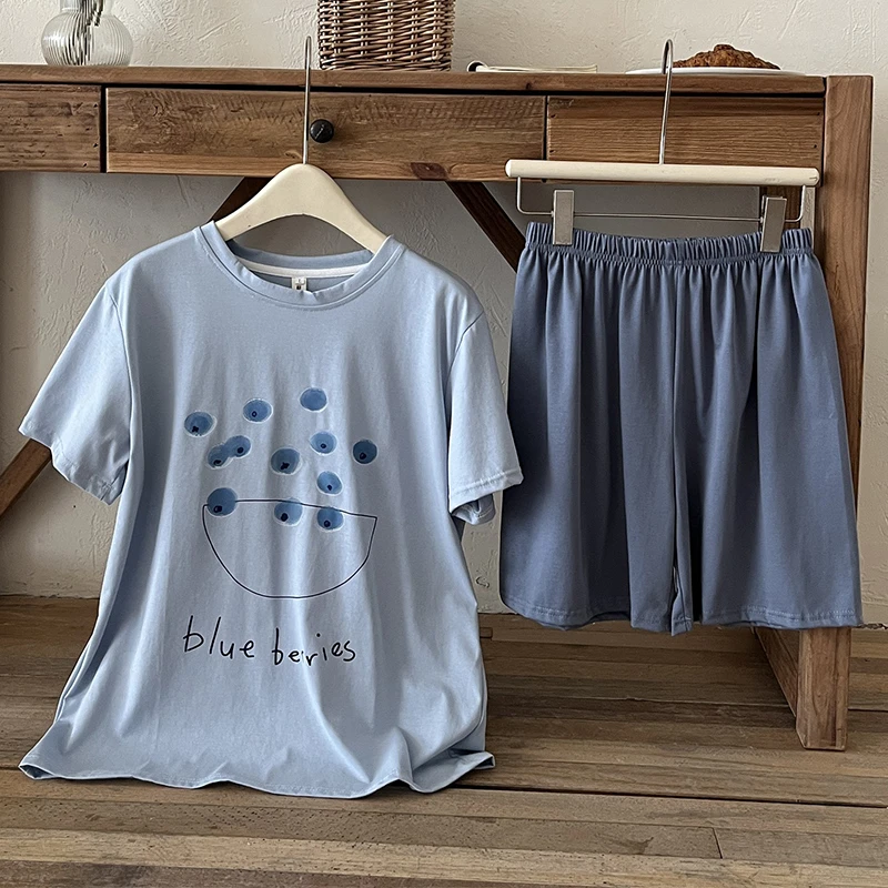 2025新款短袖睡衣女士夏季爆款薄款卡通初中生韩版学生家居服套装
