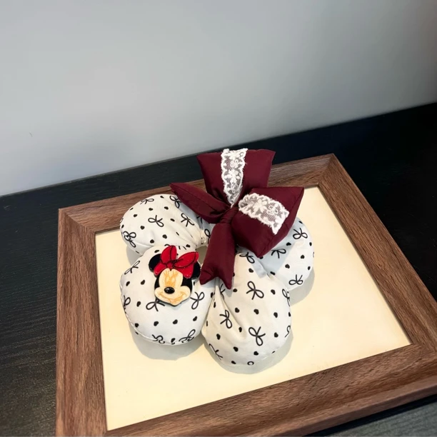 2011韩版定制安可拉红米妮蝴蝶结发圈