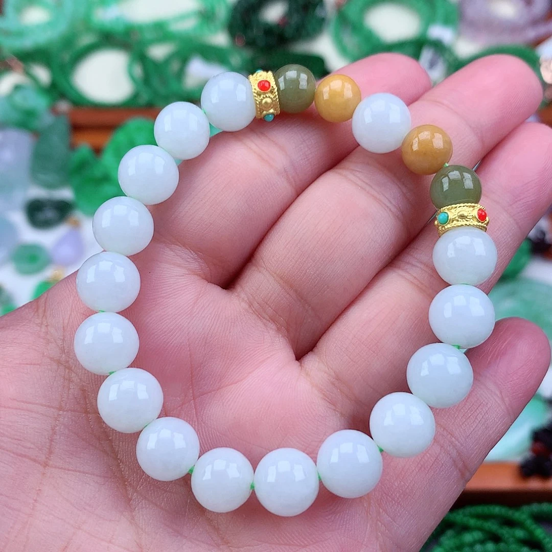 未镶嵌手链翡翠手串