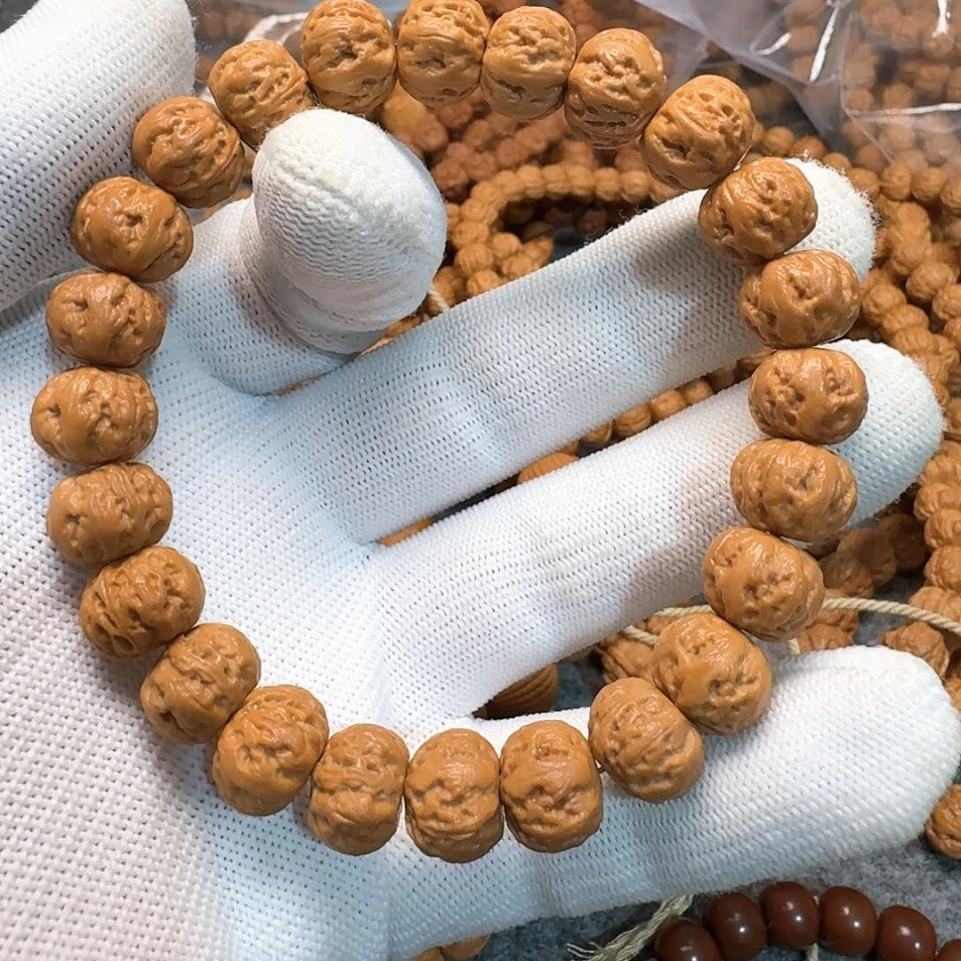 猴头核桃手串假期特惠价猴头雕刻京八楞手串
