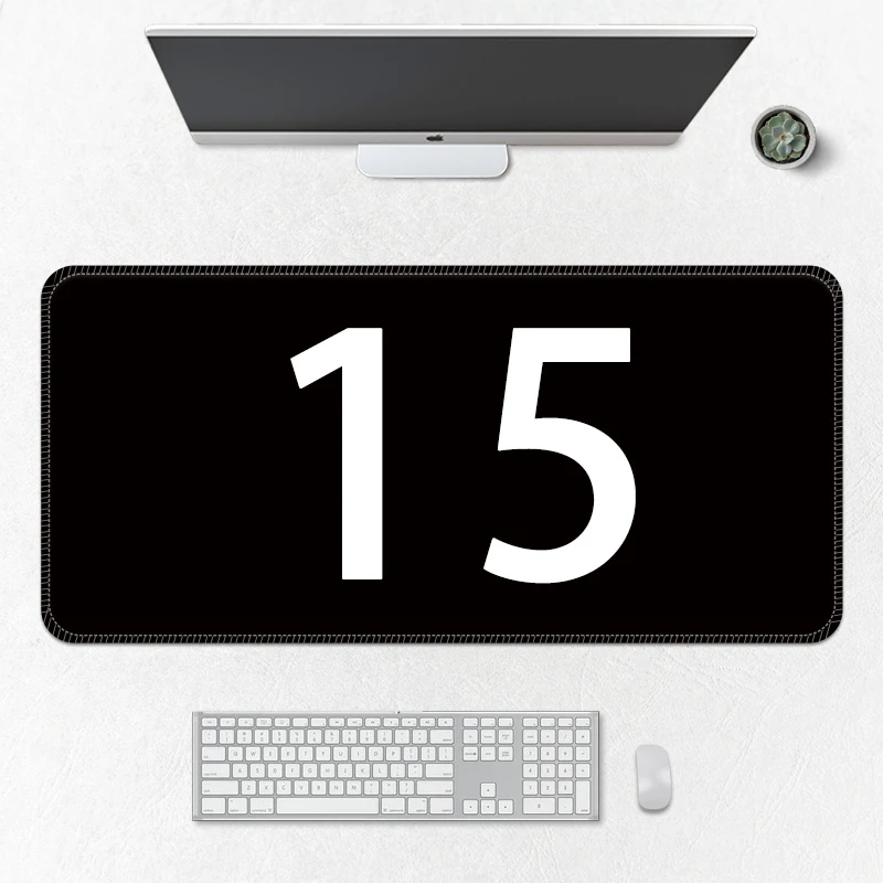 【15号】动漫游戏鼠标垫超大号办公电脑桌垫锁边加厚防滑亚布专属