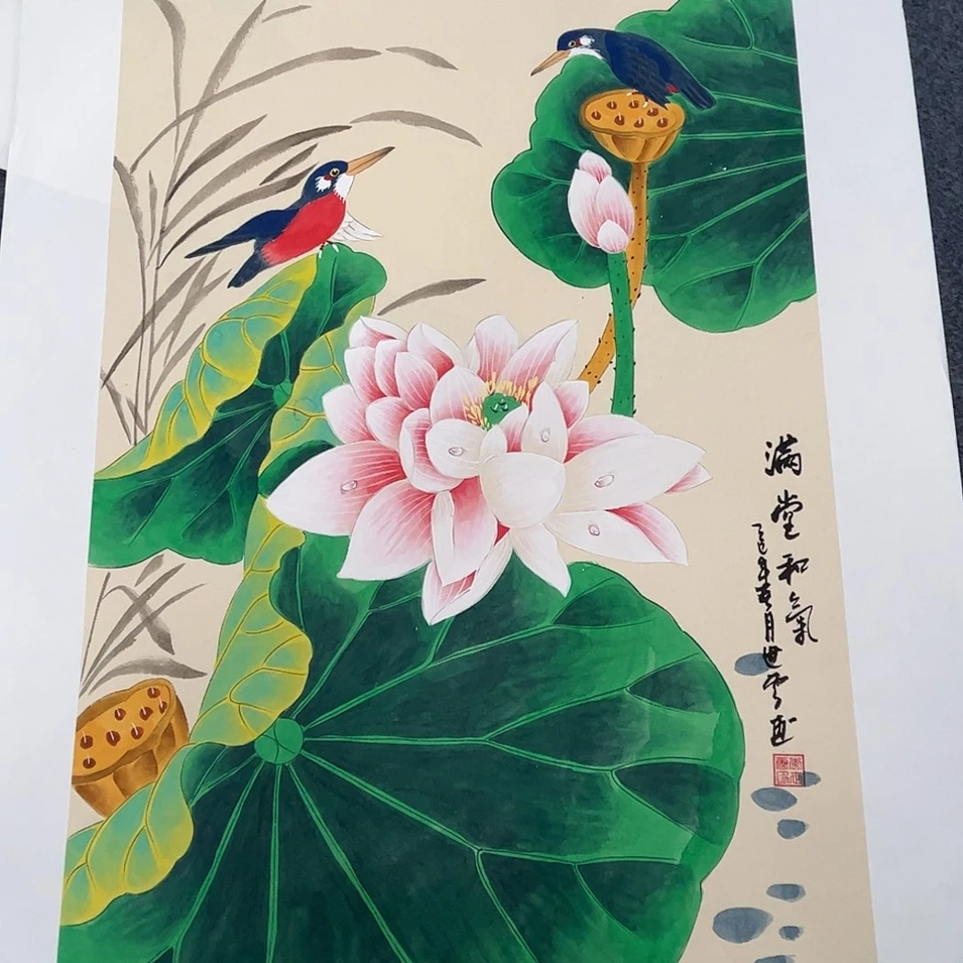 国画国会纯手绘作品