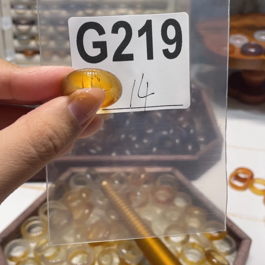 玛瑙/玉髓未镶嵌戒指219