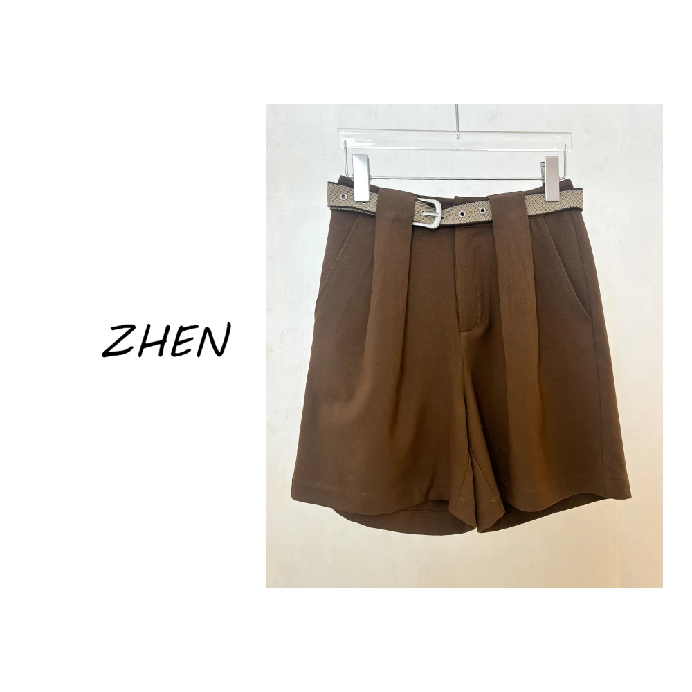 【ZHEN】25Y00061 2025新款短裤显瘦遮肉小众设计款